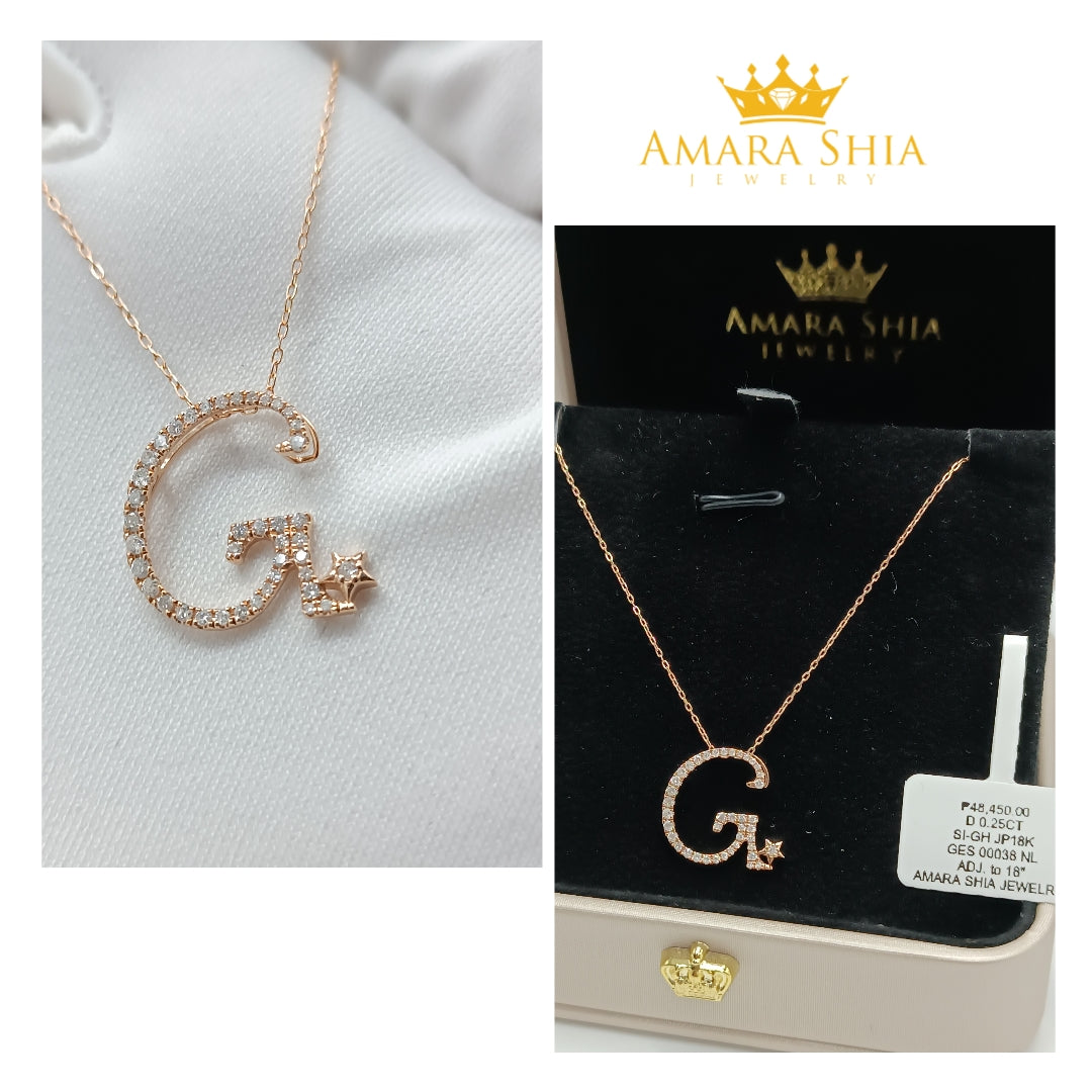 INITIAL "G" RG - 0.25CT 0038