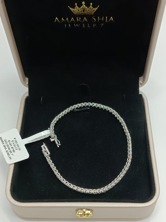 Dia-Tennis Bracelet WG -4.00CT 7"