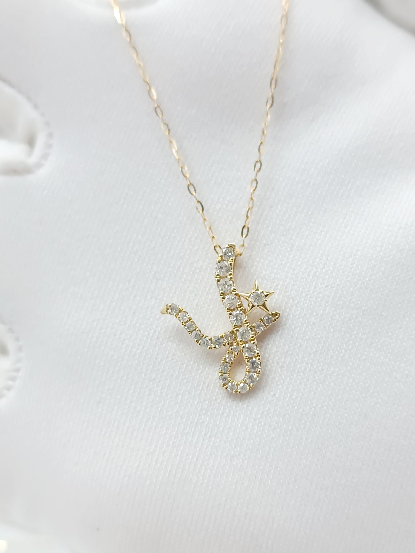 DIA NECKLACE 0036 - 0.25CT "YG"