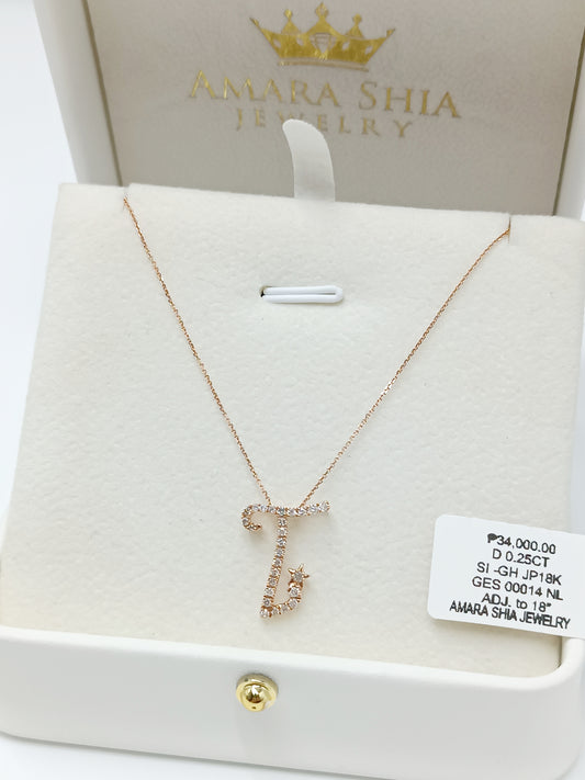 DIA NECKLACE 0014 - 0.25CT "RG"