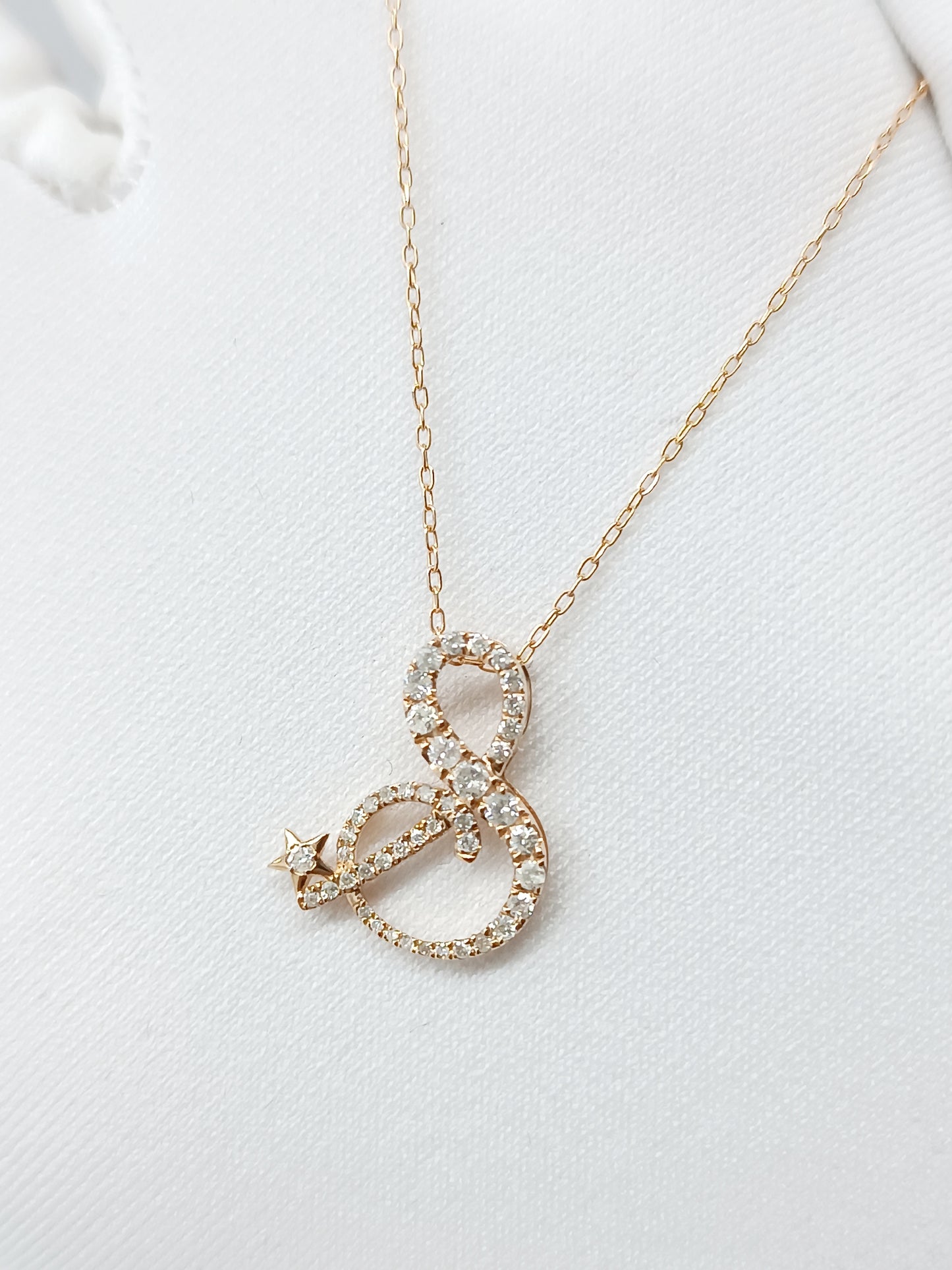 DIA NECKLACE 0010 - 0.25CT "YG"