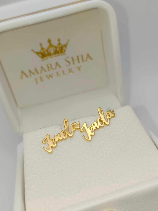 Personalized  Name Earrings