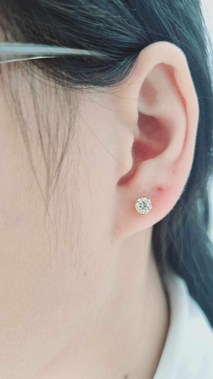 Lei Diamond Stud Earring