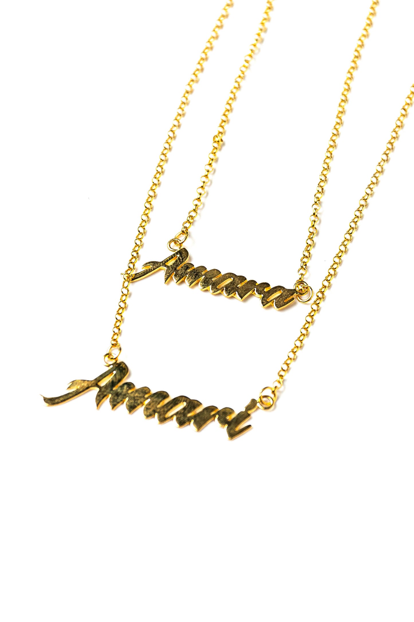 Nameplate Layered Necklace